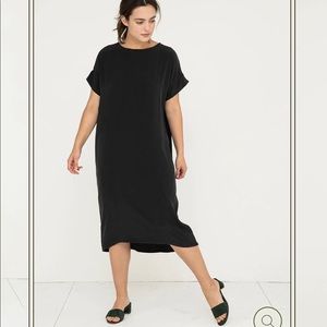 Elizabeth Suzann Black Silk Georgia Midi